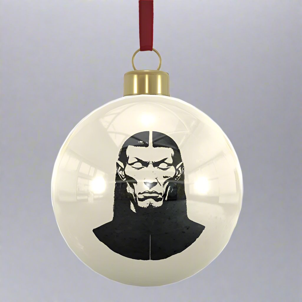 Brothers John, Paul & Ringo Set - Handcrafted Luxury Bone China Christmas Baubles