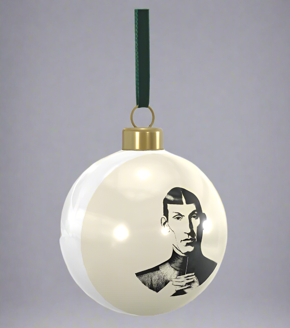Brother Ringo - Handcrafted Luxury Bone China Christmas Bauble