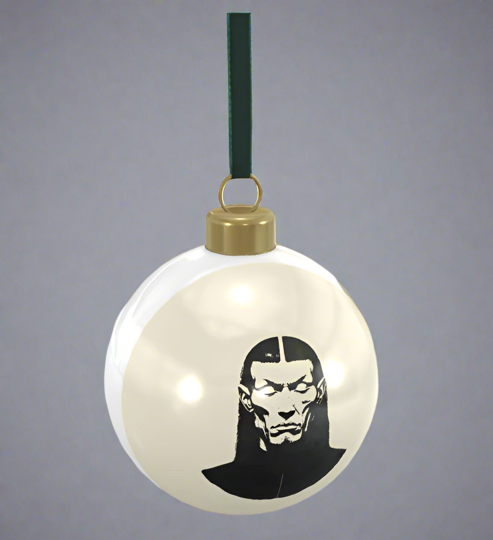 Brothers John, Paul & Ringo Set - Handcrafted Luxury Bone China Christmas Baubles