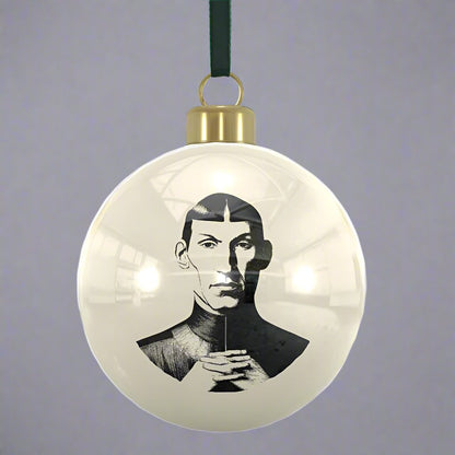 Brothers John, Paul & Ringo Set - Handcrafted Luxury Bone China Christmas Baubles