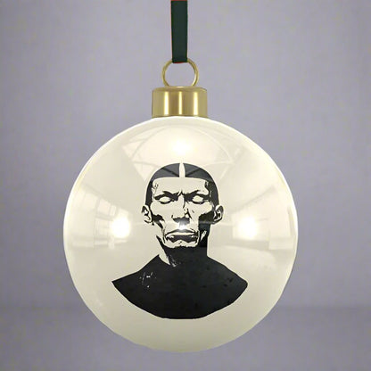 Brothers John, Paul & Ringo Set - Handcrafted Luxury Bone China Christmas Baubles