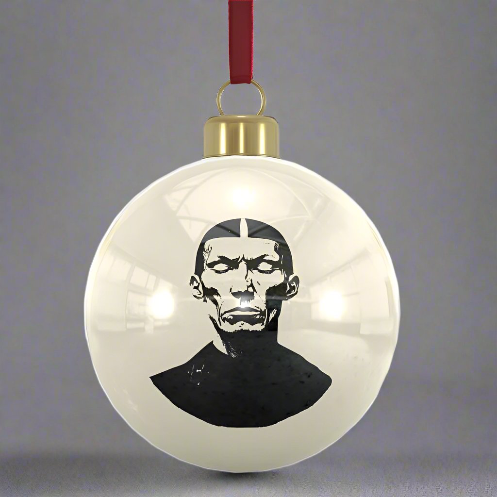 Brothers John, Paul & Ringo Set - Handcrafted Luxury Bone China Christmas Baubles