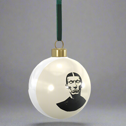 Brothers John, Paul & Ringo Set - Handcrafted Luxury Bone China Christmas Baubles